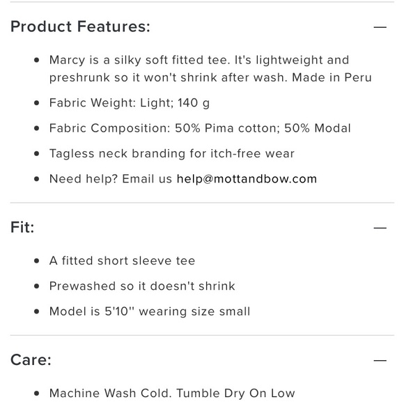 Mott and Bow t-shirts, size medium - Picture 7 of 9